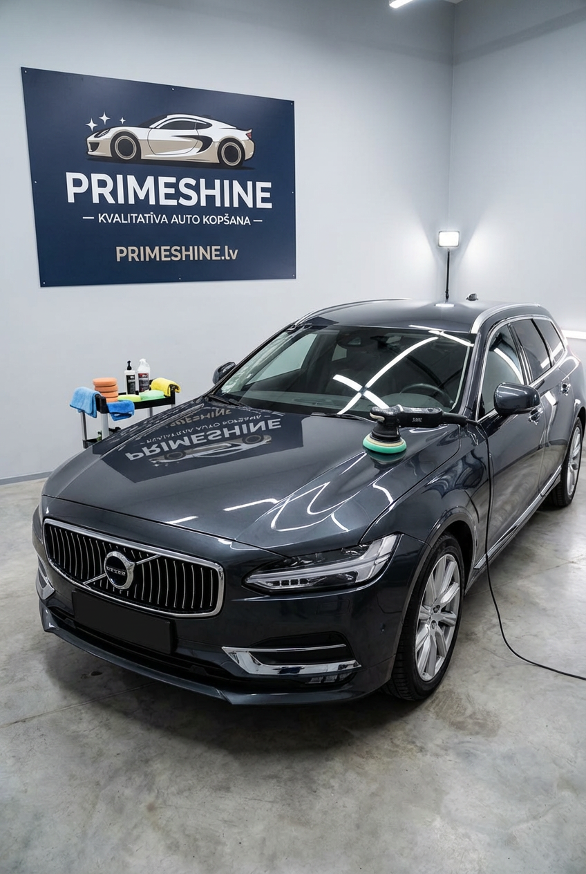 Auto pulēšana - ātrs spīdums, minimāla korekcija